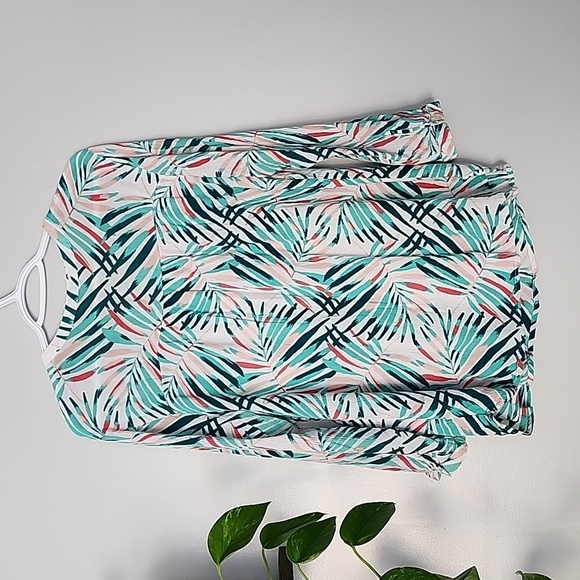 OLD Navy Rayon Tropical Tunic shirt top XL Extra Large - Picture 5 of 5